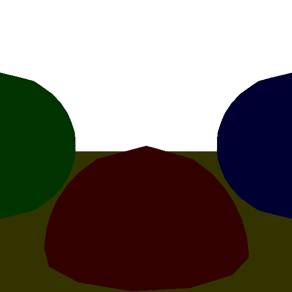 Figure 15-5: A scene rendered using one pass per light