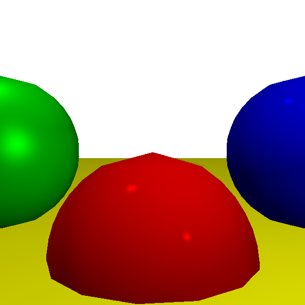 Figure 15-8: A scene rendered using one pass per light