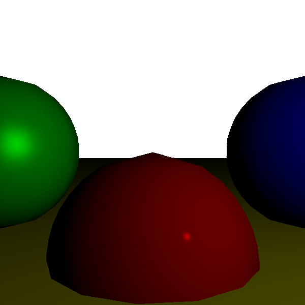 Figure 15-6: A scene rendered using one pass per light